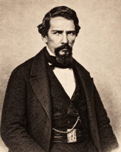 Retrato histórico de Manuel García Soria, conocido como “Pueblita”, militar patzcuarense del siglo XIX.